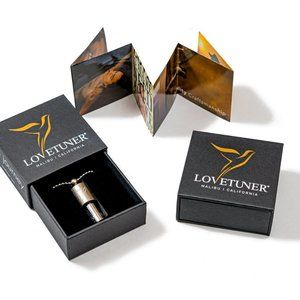 NWT NIB Lovetuner Silver with black cord